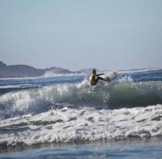 surfing in tofino bc with kids