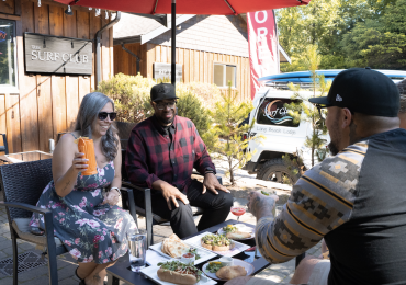 Across the guest parking lot from our main lodge, you'll find good times at The Surf Club.