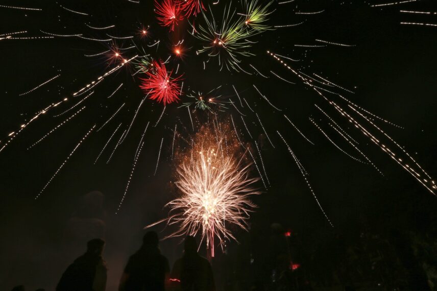 New Year's fireworks at Cox Bay