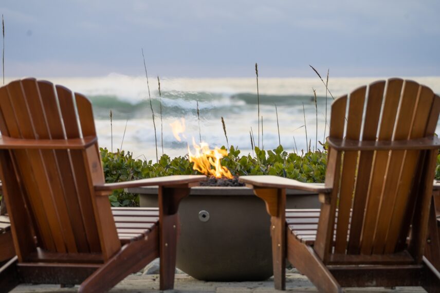 Firepit ocean view