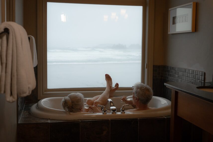couple in bathtub