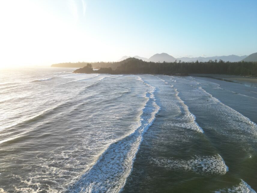Aerial view of Cox Bay